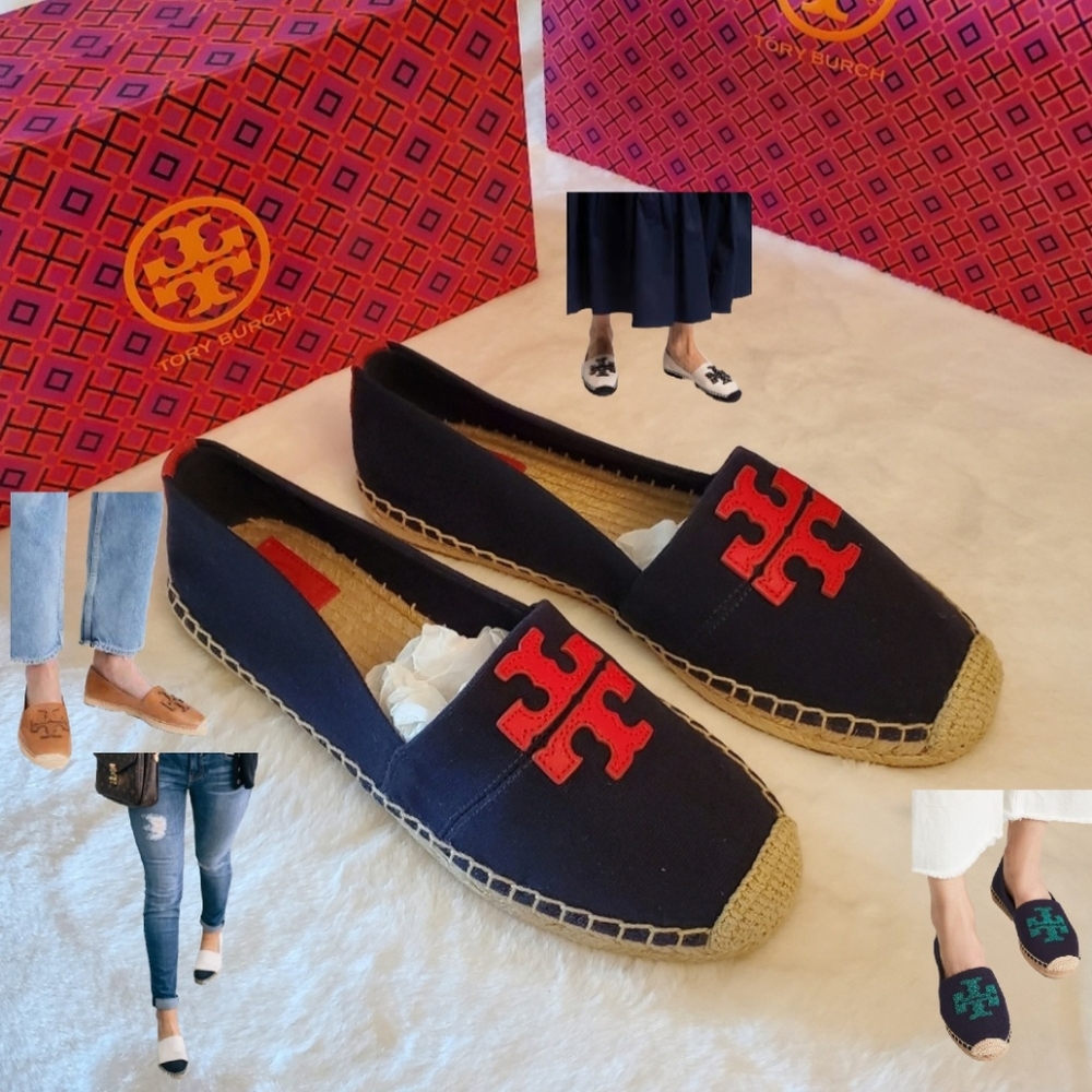 TORY BURCH NEW! Fabulous TORY BURCH Weston Flat Espadrille